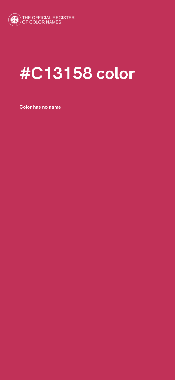 #C13158 color image