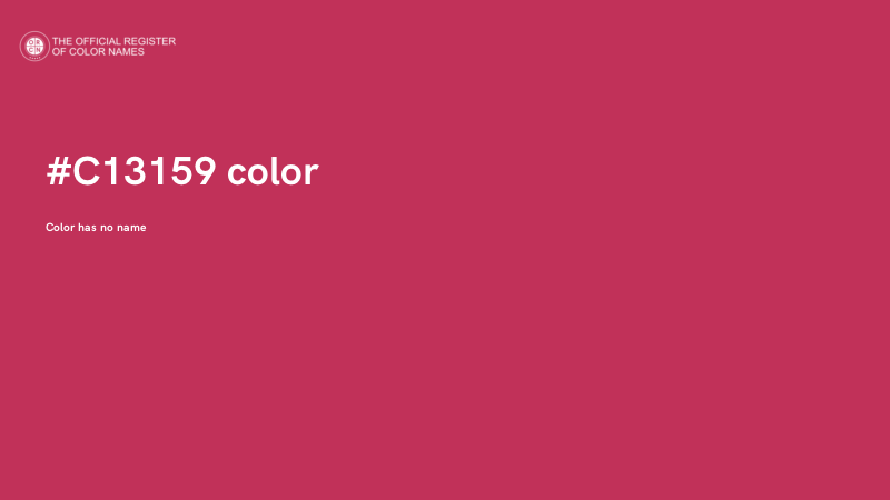 #C13159 color image