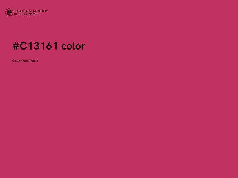 #C13161 color image