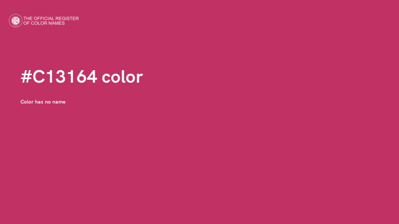 #C13164 color image