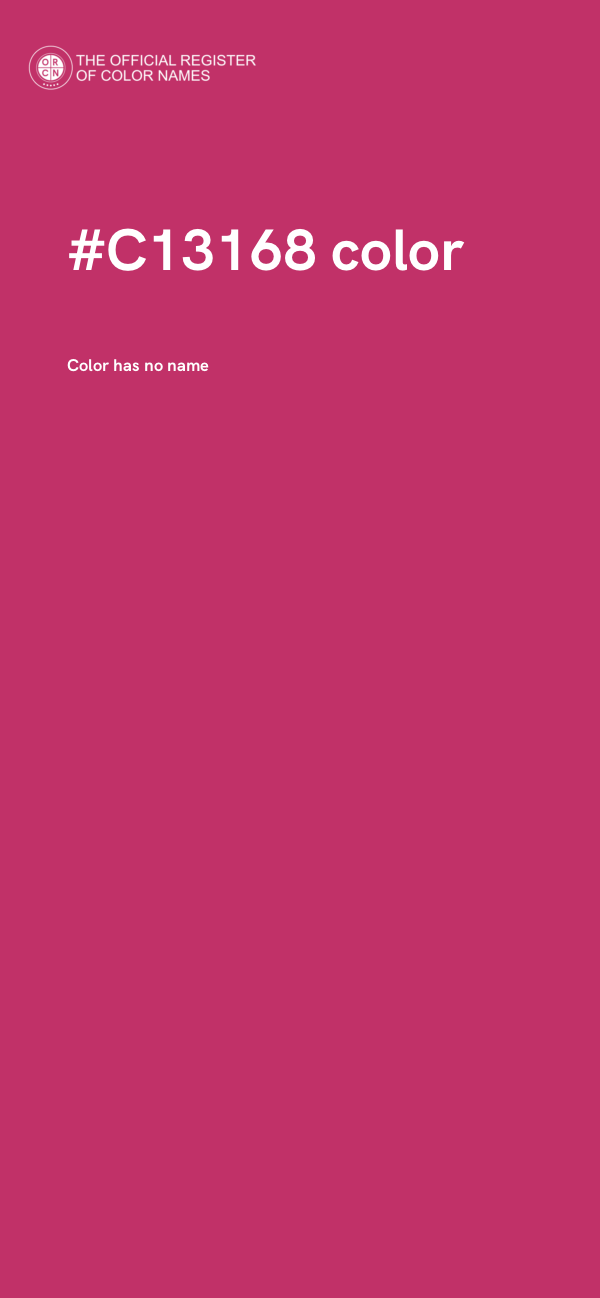 #C13168 color image