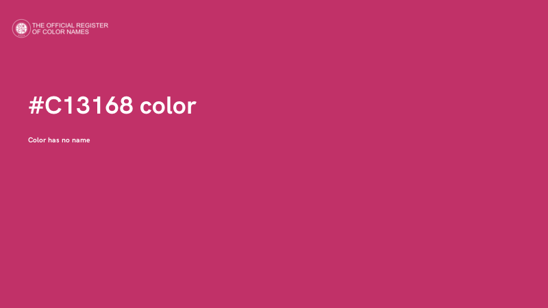 #C13168 color image