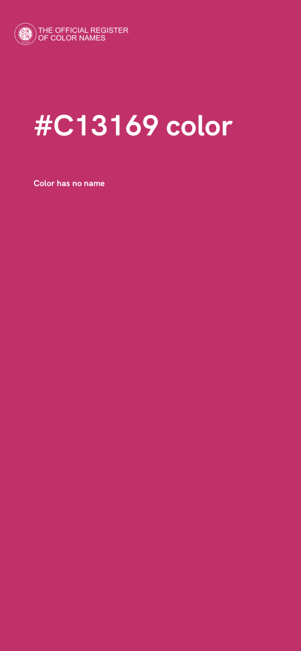 #C13169 color image