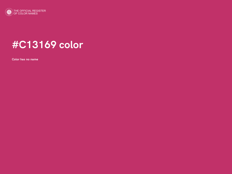 #C13169 color image