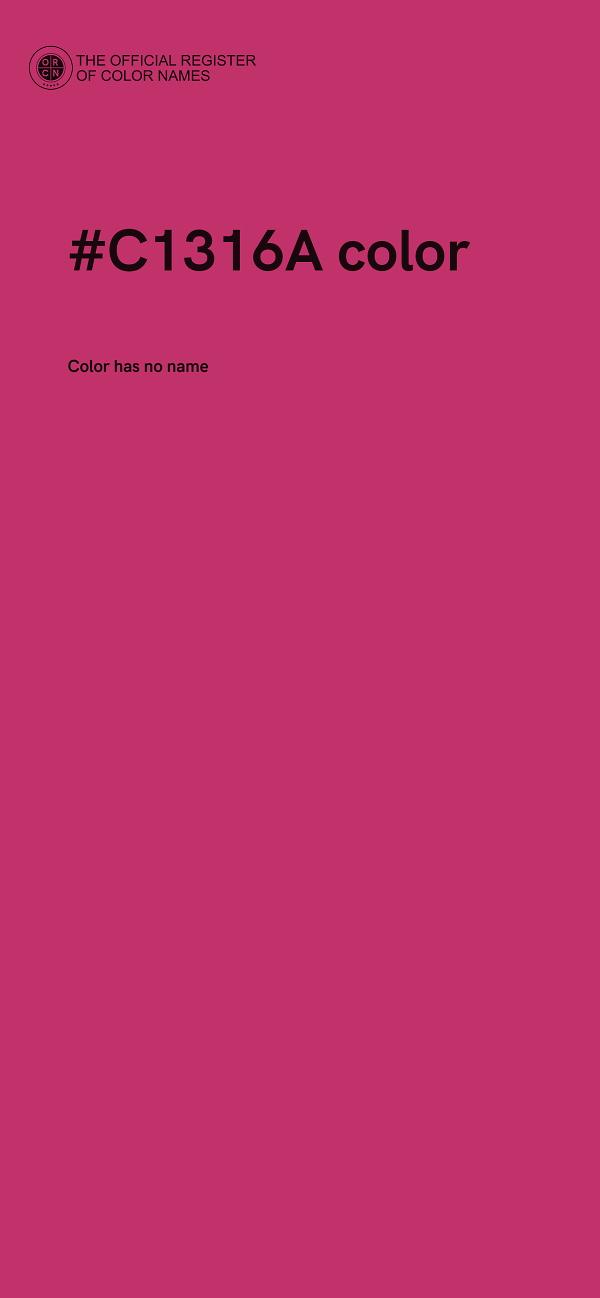 #C1316A color image