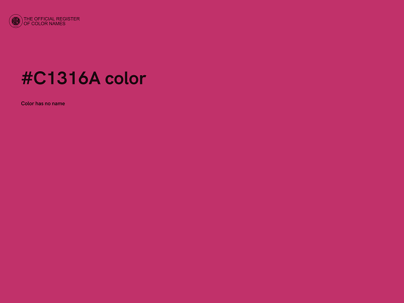 #C1316A color image