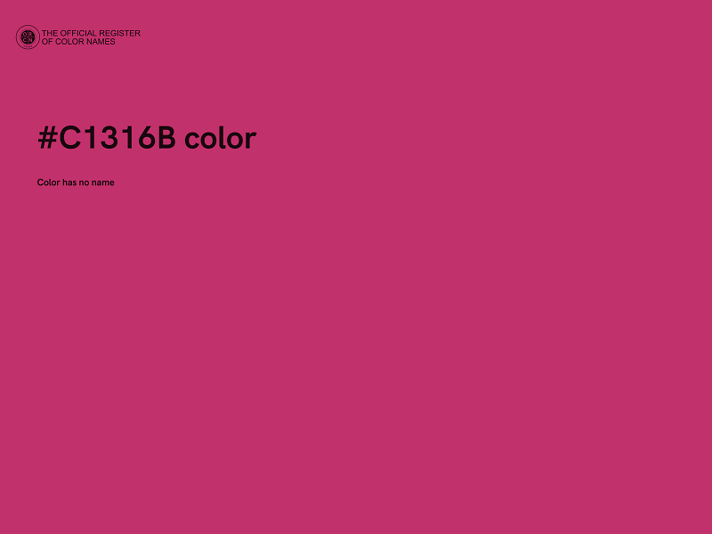 #C1316B color image