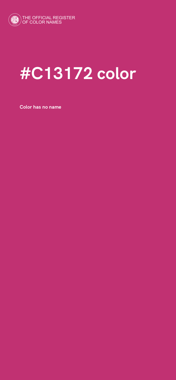 #C13172 color image