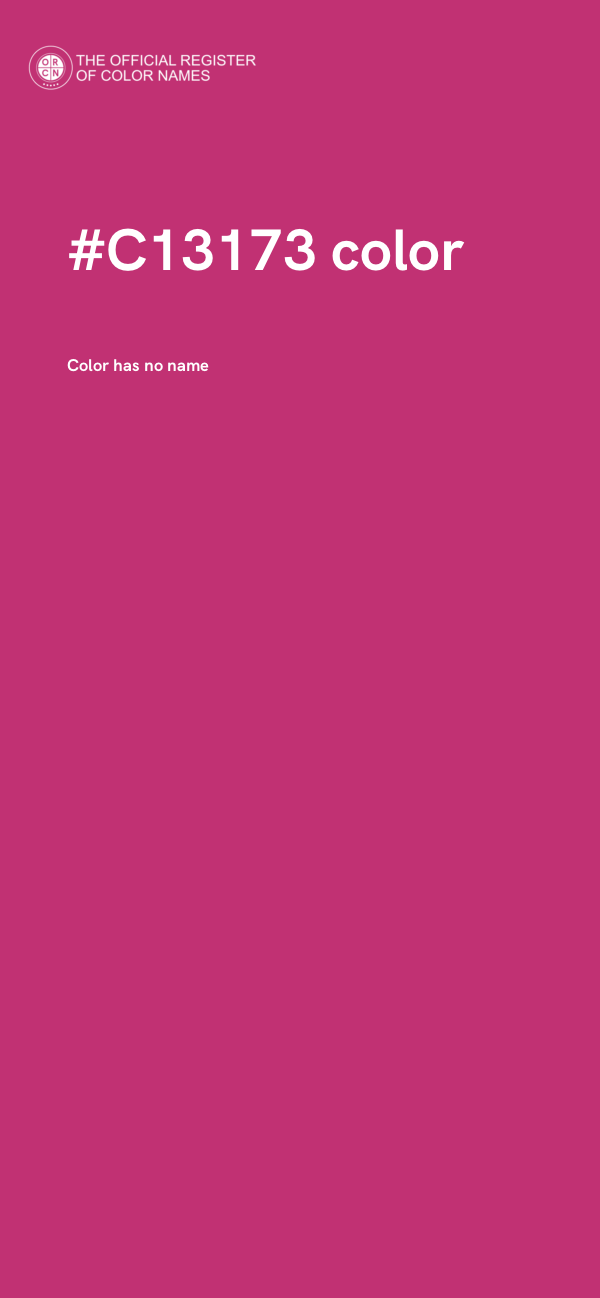 #C13173 color image