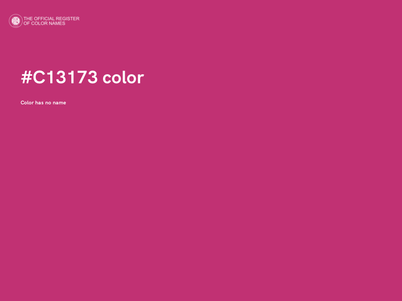 #C13173 color image