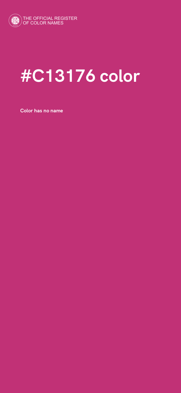 #C13176 color image