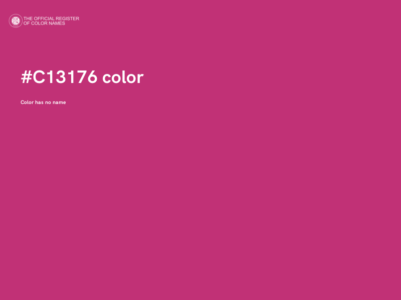 #C13176 color image