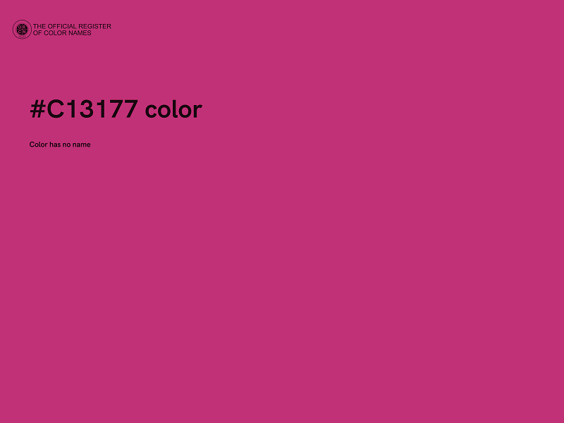 #C13177 color image