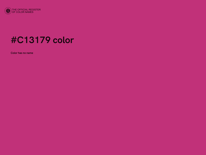 #C13179 color image