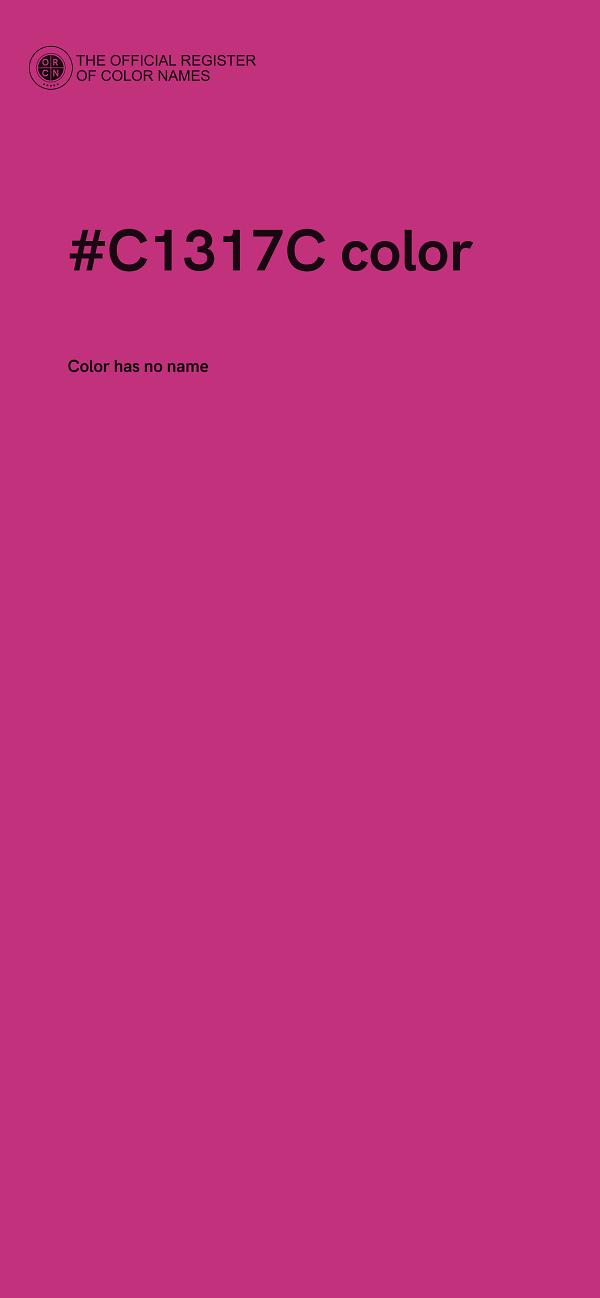 #C1317C color image