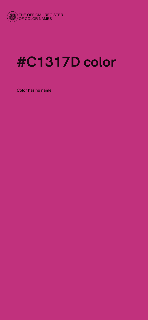 #C1317D color image