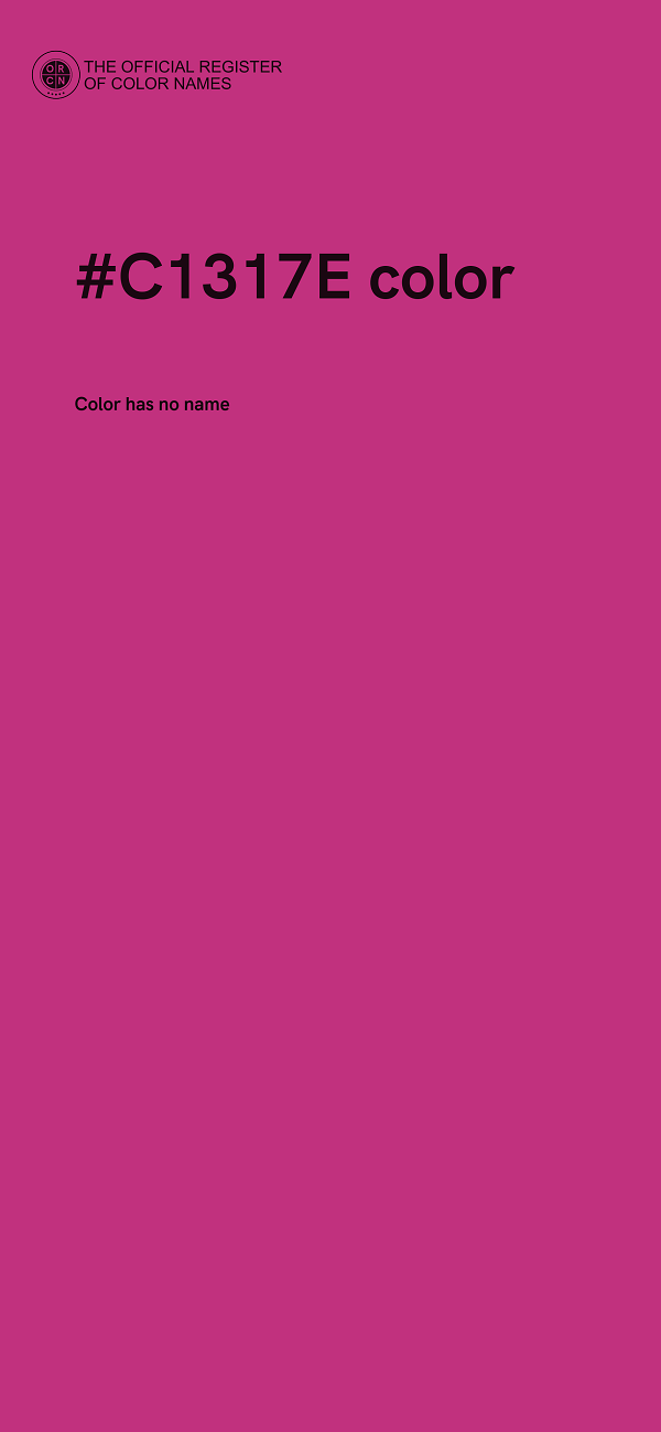#C1317E color image