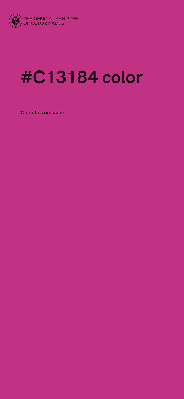 #C13184 color image