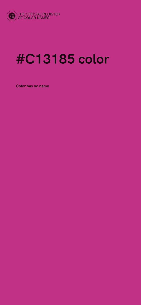 #C13185 color image