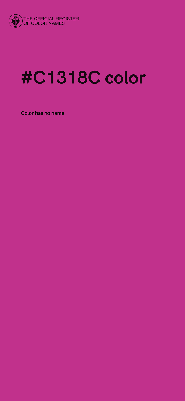 #C1318C color image