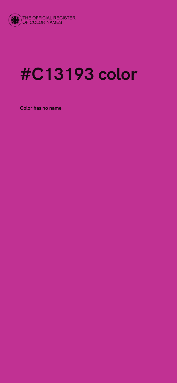 #C13193 color image