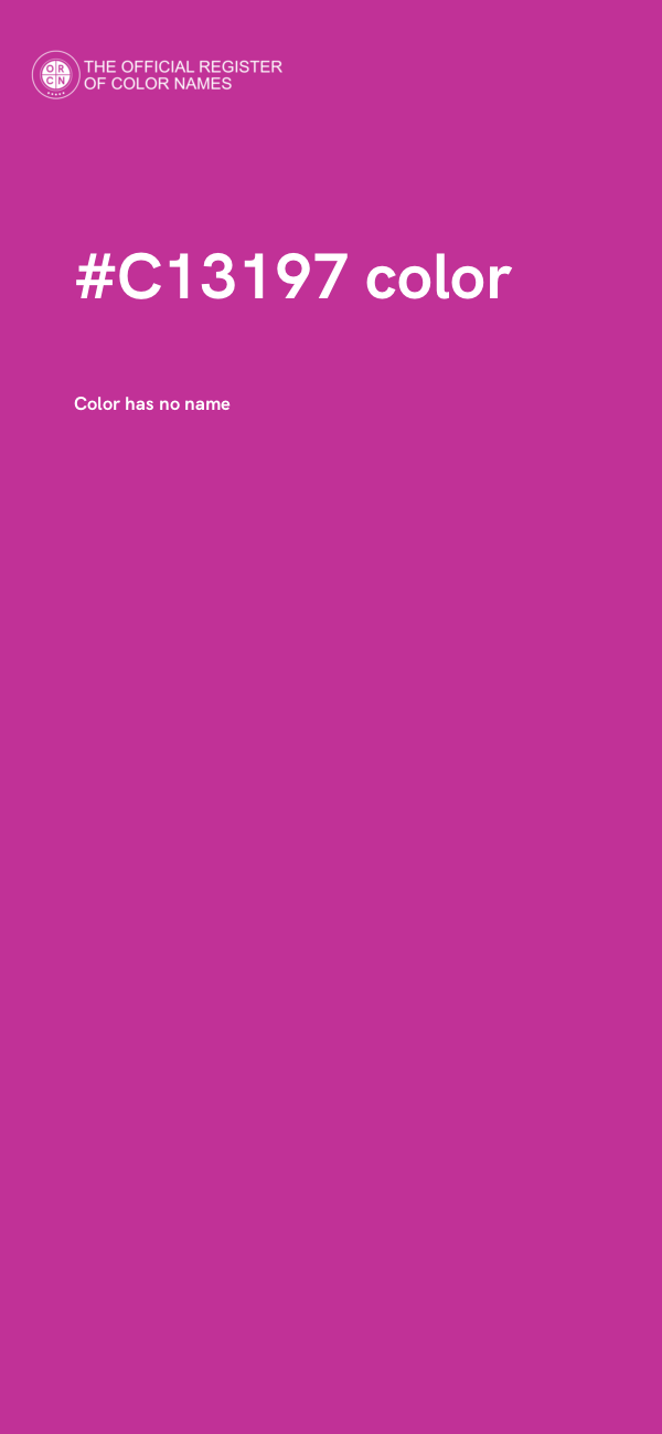 #C13197 color image