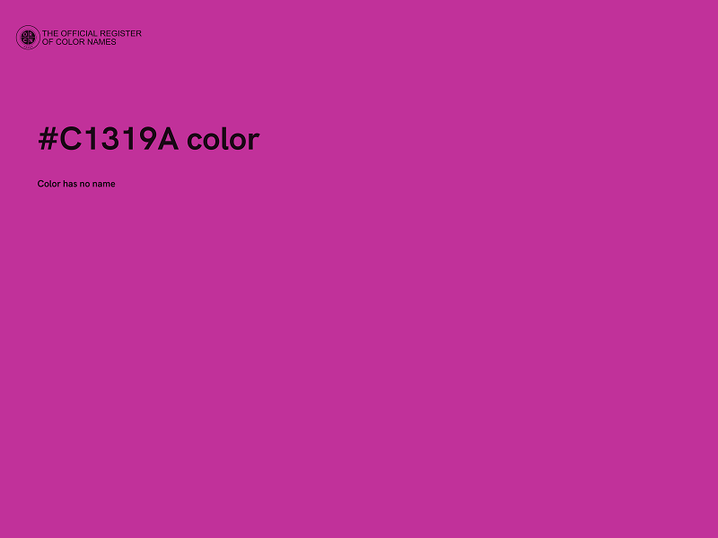 #C1319A color image