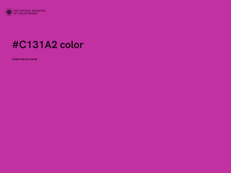 #C131A2 color image