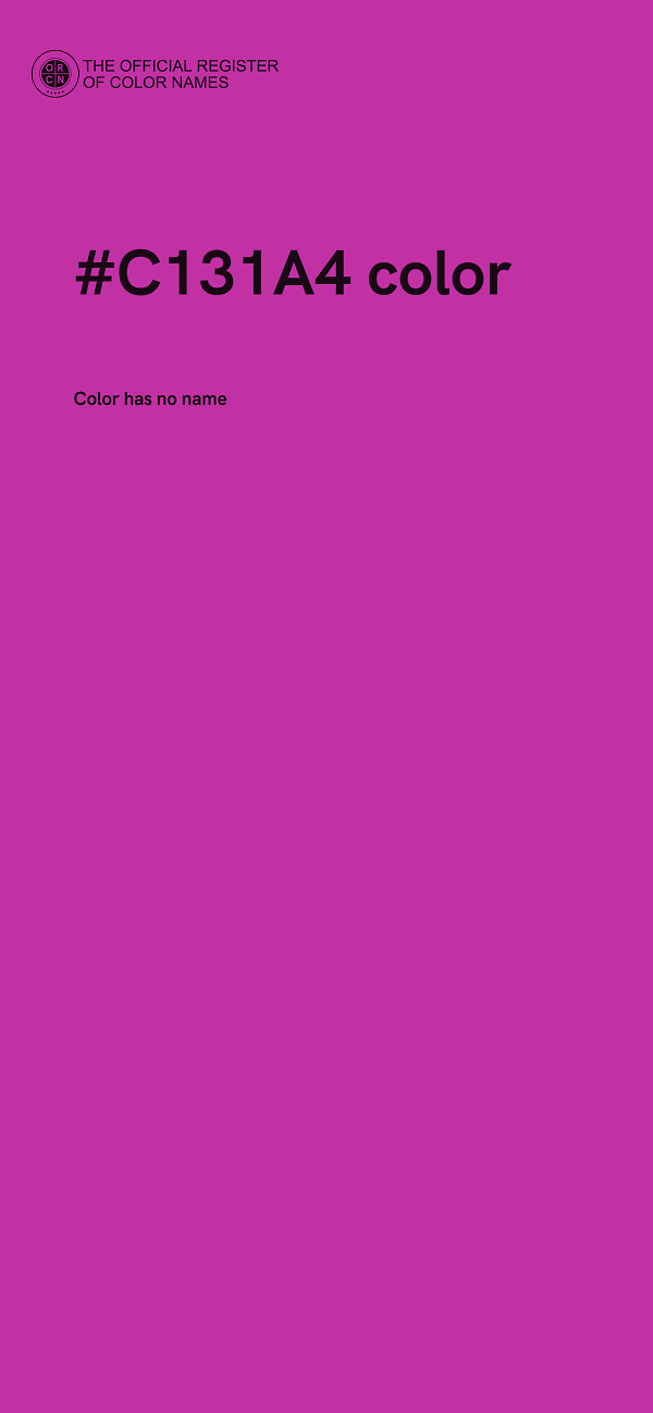 #C131A4 color image