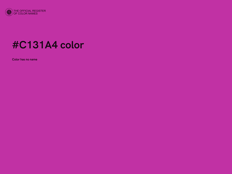 #C131A4 color image