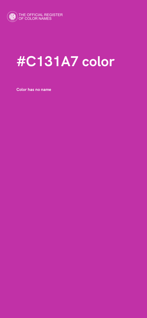 #C131A7 color image
