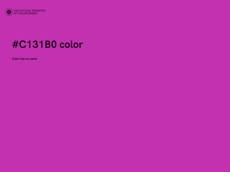 #C131B0 color image