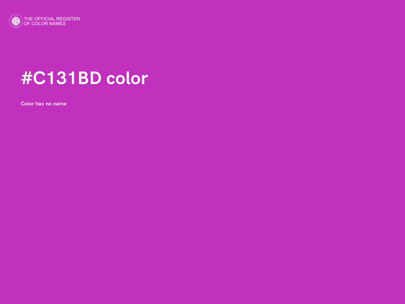 #C131BD color image