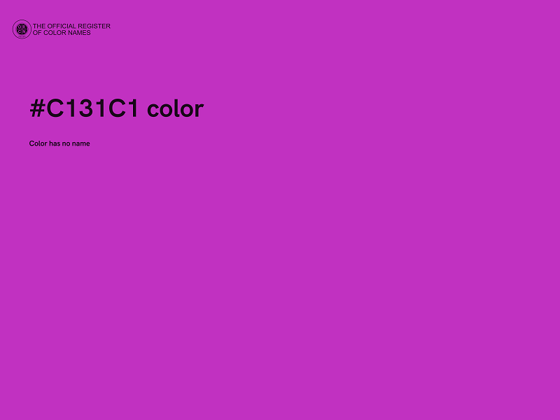 #C131C1 color image