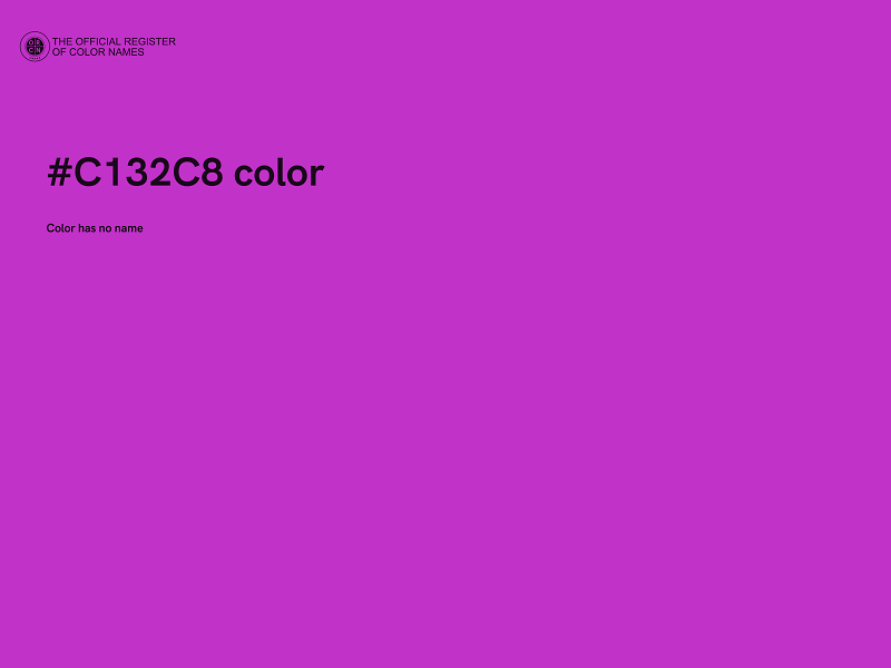 #C132C8 color image