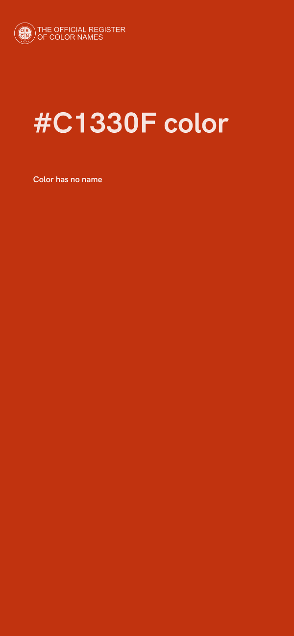 #C1330F color image