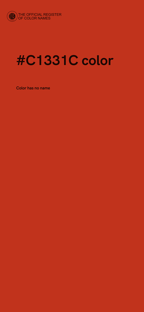 #C1331C color image