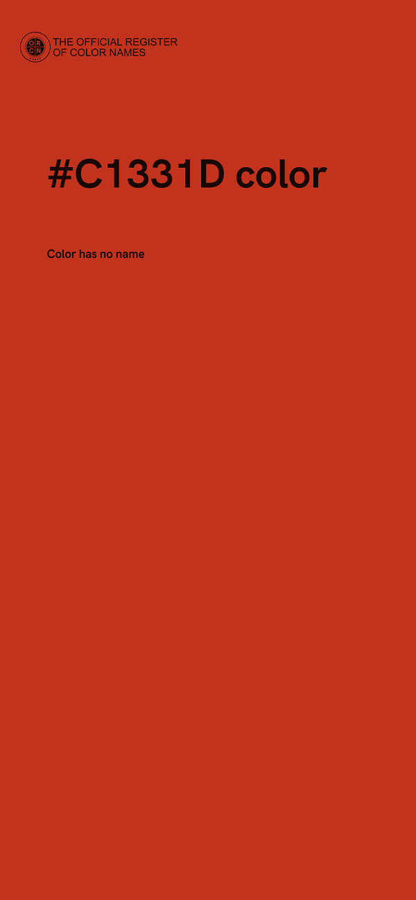 #C1331D color image