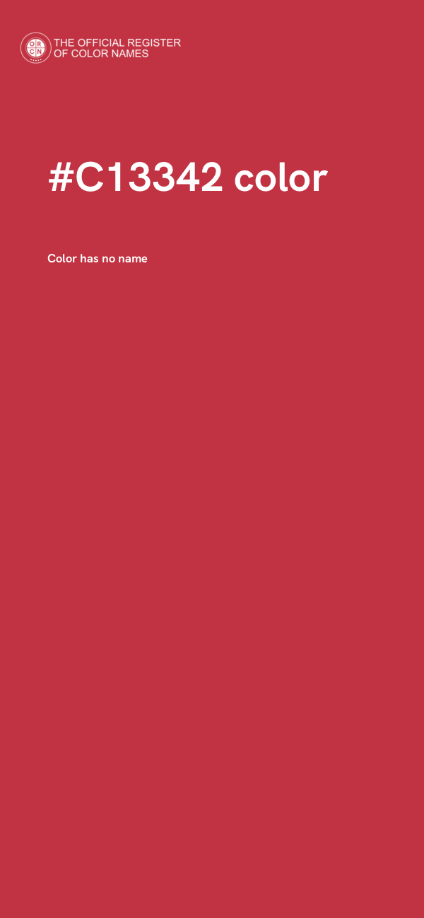 #C13342 color image