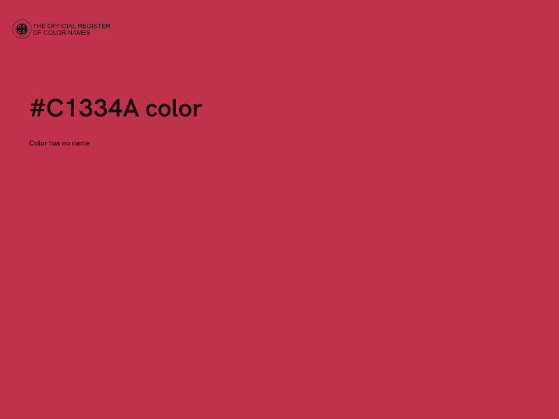 #C1334A color image