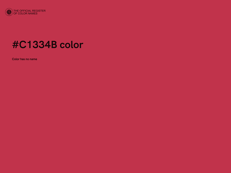 #C1334B color image