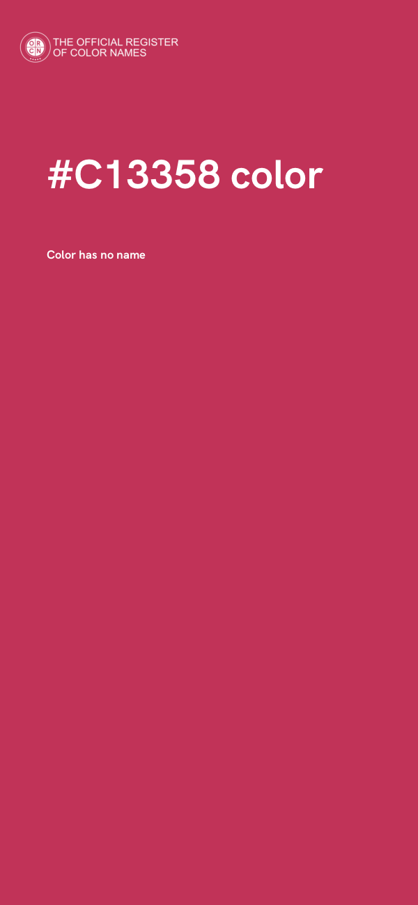#C13358 color image