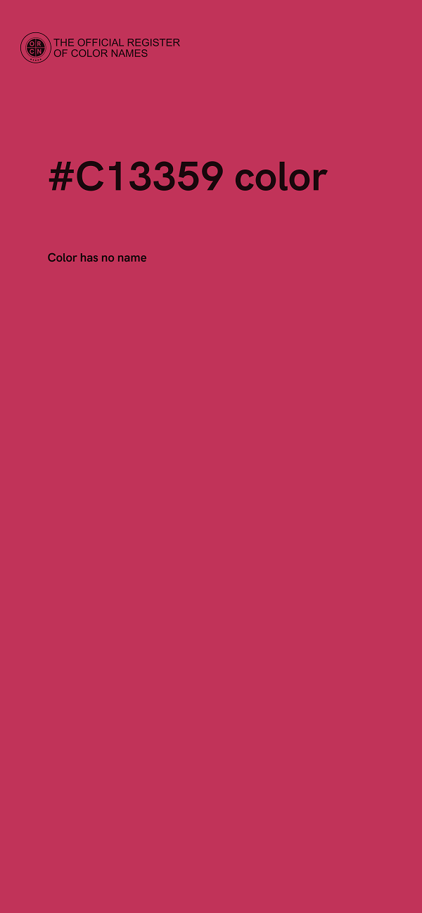 #C13359 color image