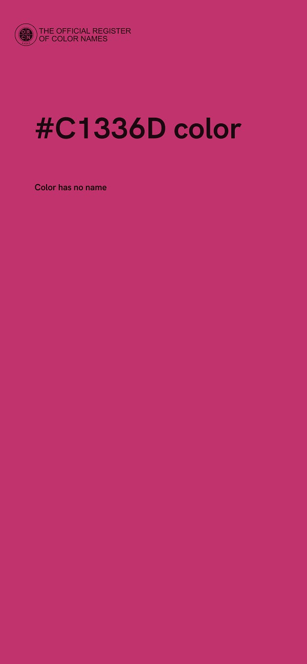 #C1336D color image