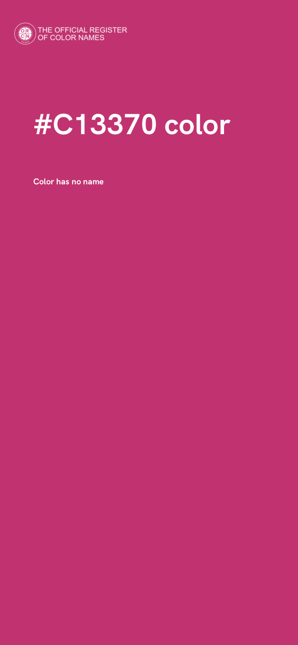 #C13370 color image