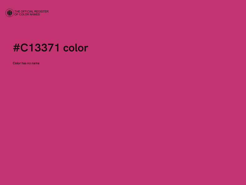 #C13371 color image