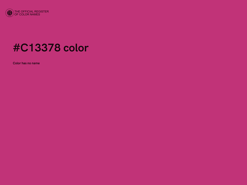 #C13378 color image