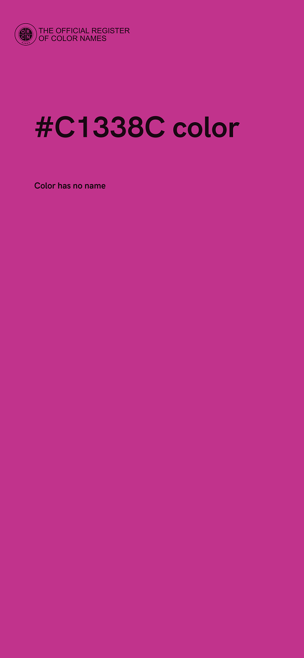 #C1338C color image
