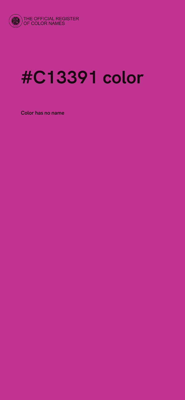 #C13391 color image