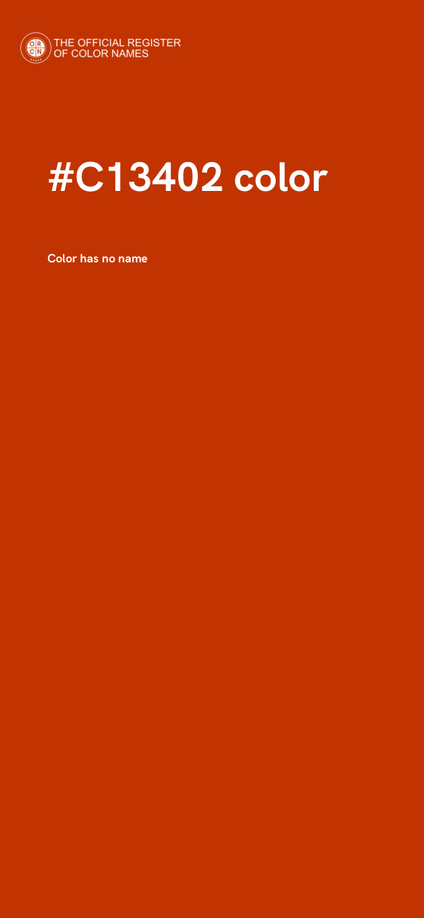 #C13402 color image